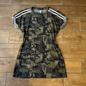 Basic Camo T-shirt Dress